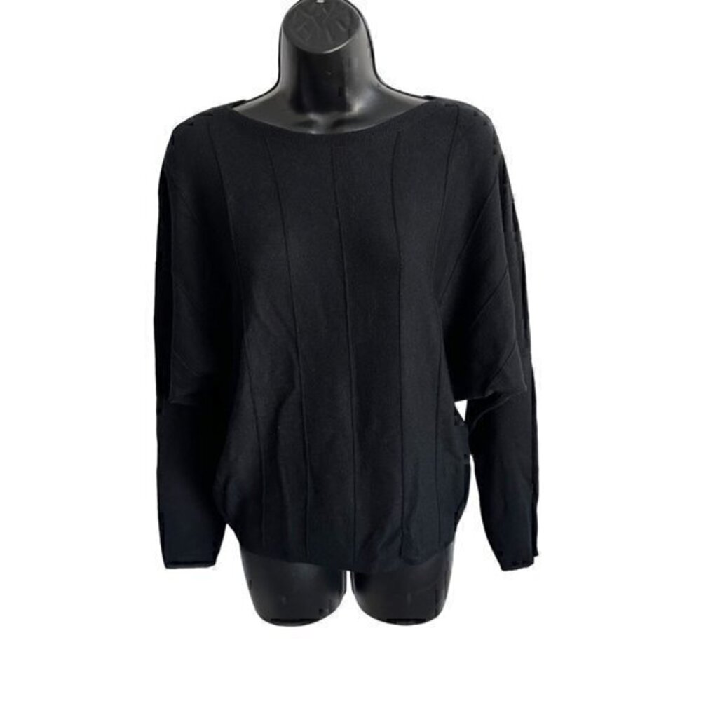 Vila‎ Milano Wool Blend Pullover Sweater Black Size Small